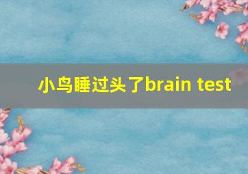 小鸟睡过头了brain test